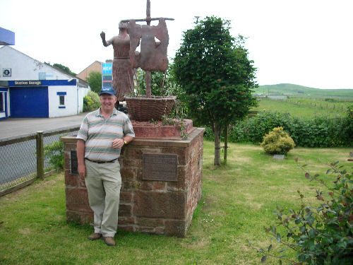 Statue of St. Bega in St. Bees