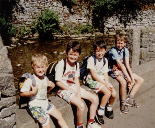 Our boys, Castleton, summer of 1989