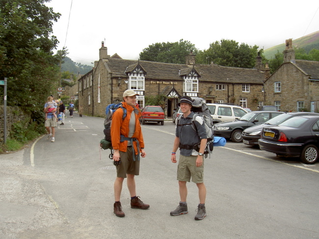 Ready to go at The Old Nag’s Head, Edale