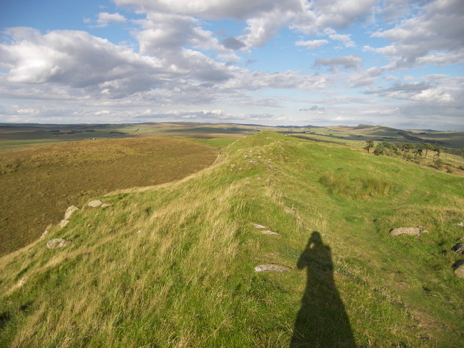 View from the Whin Sill with few traces of the wall itself